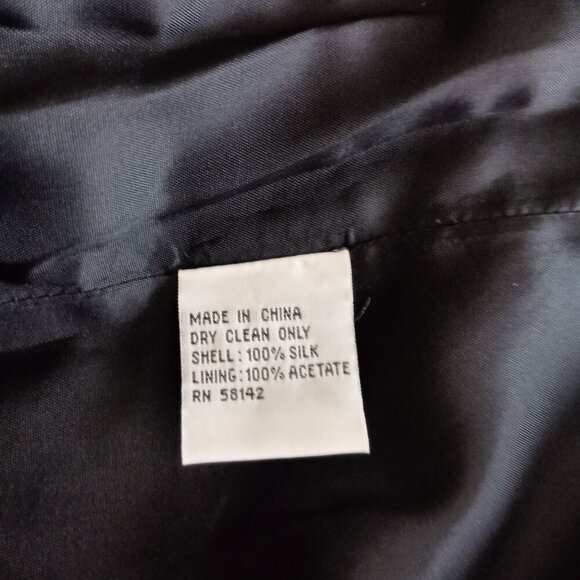 Talbots 100% Pure Silk Dress Size 2 Women’s Sleeveless Black Cocktail Party - Picture 3 of 7